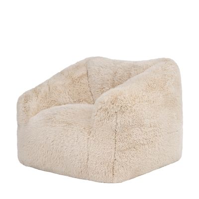 Fauteuil en fausse fourrure icon Aspen, rembourrage en mousse