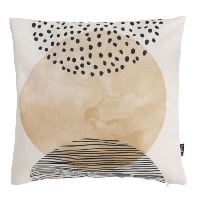 Coussin d'intérieur et d'extérieur à imprimé coucher de soleil monochrome d'Icon, multicolore