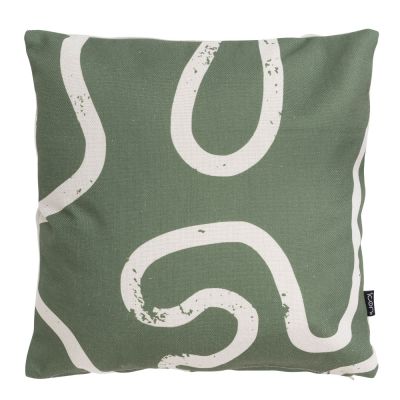 Coussin d'intérieur et d'extérieur à imprimé abstrait griffonné d'Icon, multicolore