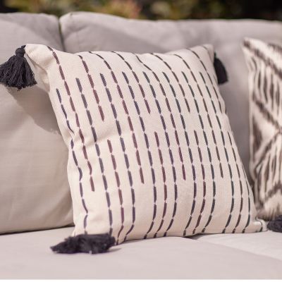 Coussin d'intérieur et d'extérieur à rayures d'Icon, multicolore