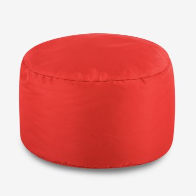 Red bean bag footstool