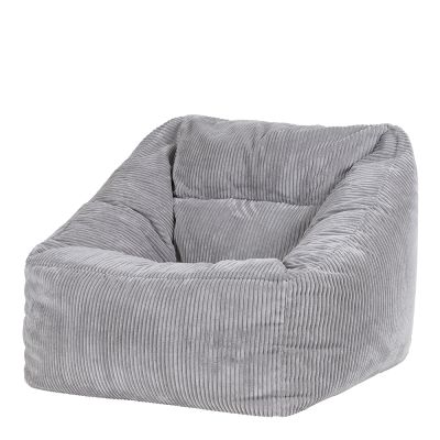Fauteuil pouf en velours côtelé icon Morgan