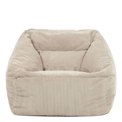 Fauteuil pouf en velours côtelé icon Morgan