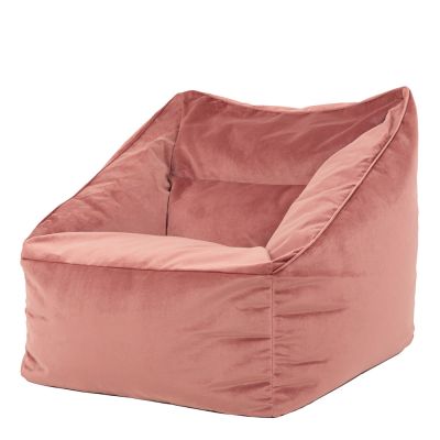 Fauteuil pouf en velours icon Natalia
