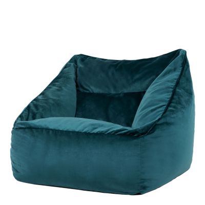 Fauteuil pouf en velours icon Natalia