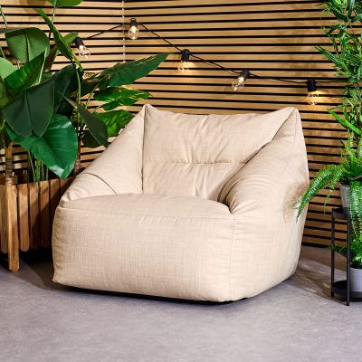 Fauteuil pouf en tissu imperméable Icon Natalia