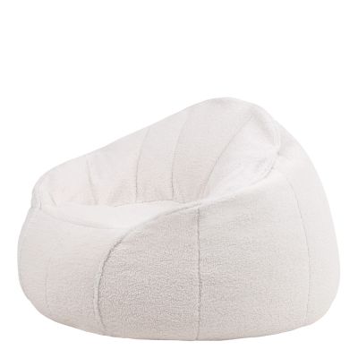 Fauteuil pouf en molleton icon Sherpa, Naturel