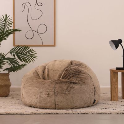 Pouf classique en fausse fourrure icon Ottowa