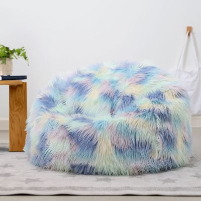 Pouf en fausse fourrure pour enfant icon Unicorn