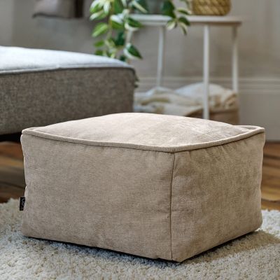 Repose-pieds en tissu chenille icon Amara