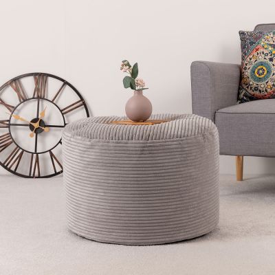 Pouf en velours côtelé icon Frankie