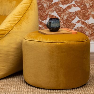 Pouf en velours icon Milano