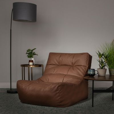 Pouf inclinable en similicuir Lorenzo