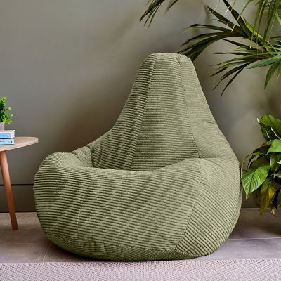 Pouf relax en velours côtelé icon Dalton
