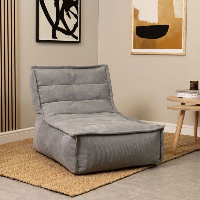 Pouf méridienne en velours côtelé icon Otto