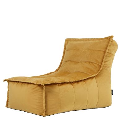 Fauteuil pouf en velours icon Dolce