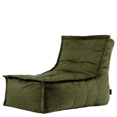 Fauteuil pouf en velours icon Dolce