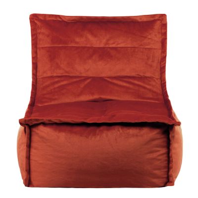 Fauteuil pouf en velours icon Dolce