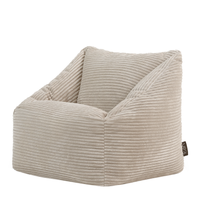 Fauteuil pouf en velours côtelé pour enfant icon Morgan