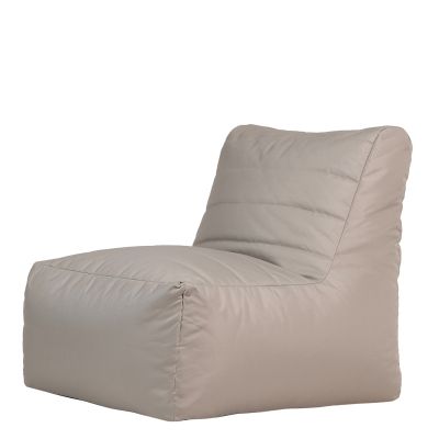 Pouf fauteuil de jardin modulaire d'intérieur et d'extérieur Veeva, Naturel